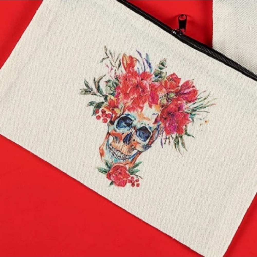 Sugar Skull Cosmetic Bag